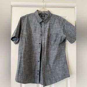 Hurley short sleeve button up polo
